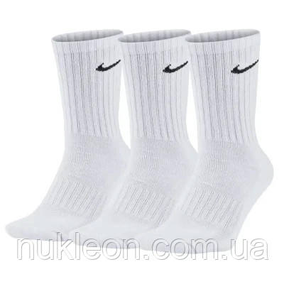 Популярний! Шкарпетки Nike U NK EVERYDAY LTWT CREW 3PR SX7676-100 38-42 3 пари Білі (888407237270) - Краща якість тільки на