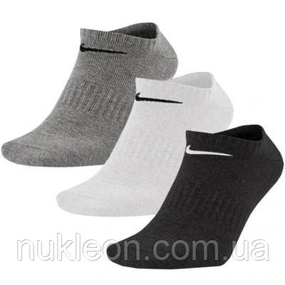 Популярний! Шкарпетки Nike U NK EVERYDAY LTWT NS 3PR SX7678-964 38-42 3 пари Білий/Сірий/Чорний (194955549490) - Краща якість