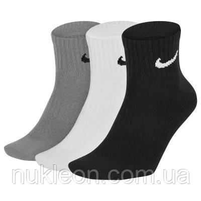 Популярний! Шкарпетки Nike U NK EVERYDAY LTWT ANKLE 3PR SX7677-901 34-38 3 пари Чорний/Білий/Сірий (888407239182) - Краща якість