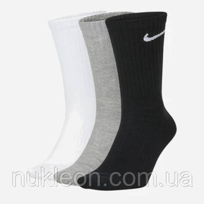 Популярний! Шкарпетки Nike U NK EVERYDAY LTWT CREW 3PR SX7676-901 46-50 3 пари Чорний/Білий/Сірий (888407237393) - Краща якість