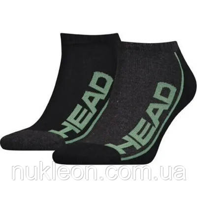 Популярний! Шкарпетки Head Performance Sneaker 2 пари 791018001-164 Зелений/Чорний 35-38 (8718824742786) - Краща якість тільки на