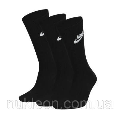Популярний! Шкарпетки Nike U NK NSW EVERYDAY ESSENTIAL CR DX5025-010 42-46 3 пари Чорні (196148785661) - Краща якість тільки на