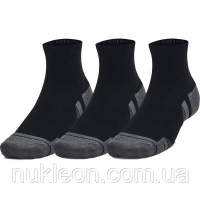 Популярний! Шкарпетки Under Armour 1379528-001 Performance Cotton 3 пари Qtr чорний XL (196883994250) - Краща якість тільки на