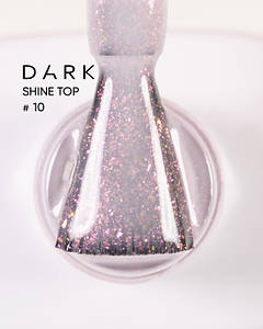 Топ для нігтів без липкого шару Dark Shine Top 10, 10 мл