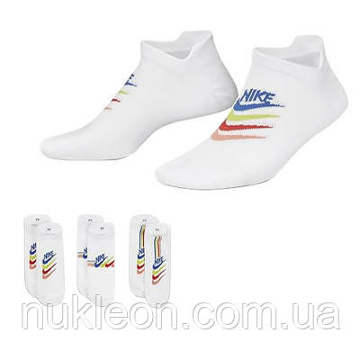 Популярний! Шкарпетки Nike W NK EVERYDAY PLUS LTWT NS 3PR DH5474-902 38-42 3 пари Білі (195244784264) - Краща якість тільки на