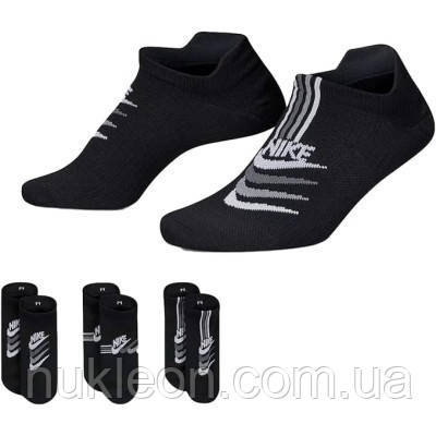 Популярний! Шкарпетки Nike W NK EVERYDAY PLUS LTWT NS 3PR DH5474-903 34-38 3 пари Чорні (195244784288) - Краща якість тільки на