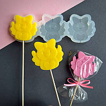 Силіконовий молд для льодяників "Кушка з бантиком"