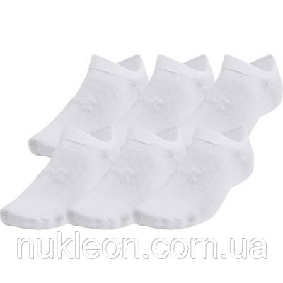 Популярний! Шкарпетки Under Armour 1382611-100 Essential No Show 6 пар білий LG (196885583650) - Краща якість тільки на