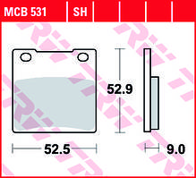 Гальмівні колодки TRW / LUCAS MCB531