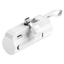 Power Bank VNpower DX121 5000 mAh Type-C /  Lightning / 2A White