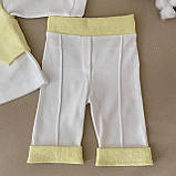 Костюм для хрещення "Маленький принц" інтерлок/жаккард зріст 62 см (1 – 3 місяці) Betis Жовтий, фото 3