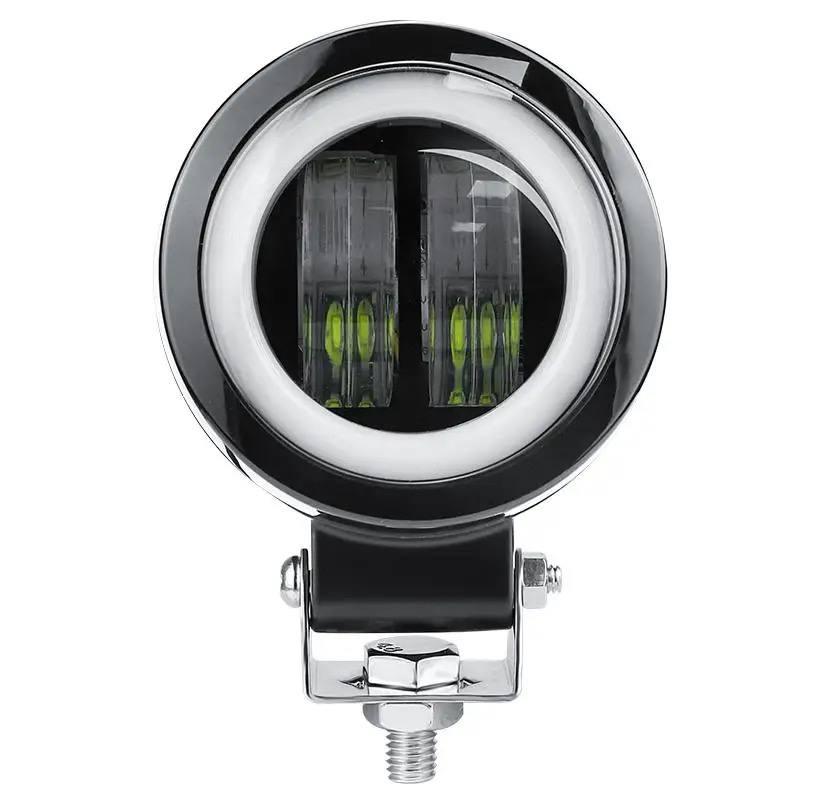 Світлодіодна Led фара кругла 20W, Led фара ближнє світло 12-24 В