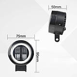 Світлодіодна Led фара кругла 20W, Led фара ближнє світло 12-24 В, фото 5