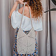 Шнур для макрамі Запорошена троянда No141 Yarnart Macrame XL, 250 г, 130 м., фото 6