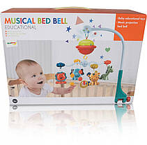 Мобіль для дитячого ліжечка з нічником музичний MalPlay, фото 3