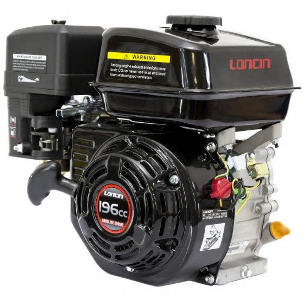Двигун бензиновий Loncin G200F (6,5 к.с., шпонка 20 мм, довжина 53 мм), фото 1