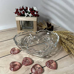 Блюдо скляне 'Рея' 163 мм Helios (6351) D-39-1