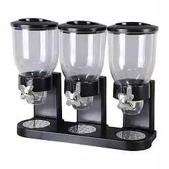 Потрійний органайзер-дозатор для зберігання сипучих продуктів 223-29 M