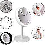 Кругле дзеркало з підсвічуванням та вентилятором Beauty Breeze Mirror, фото 4