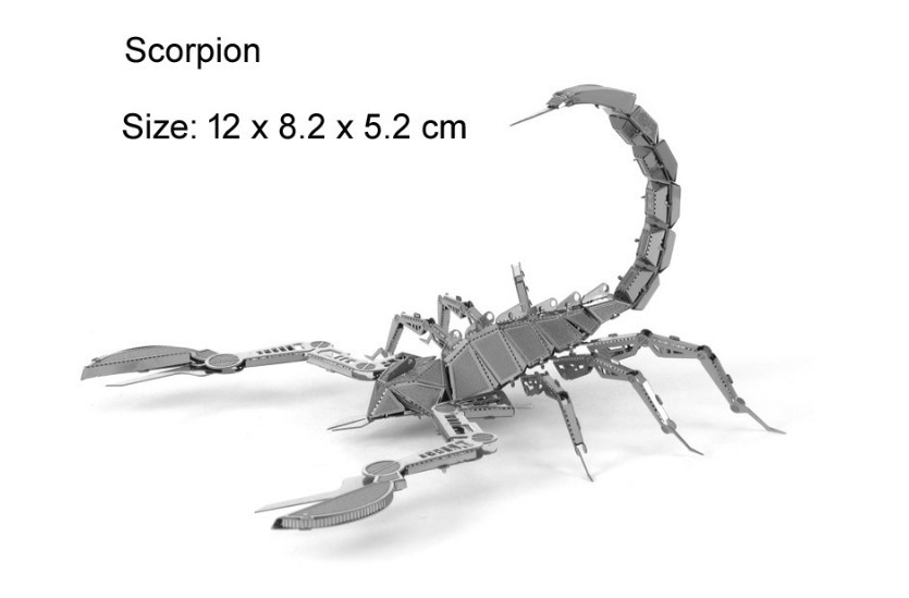 Металевий 3D-пазл Конструктор Скорпіон