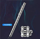 Набір магнітна ручка конструктор Polar Pen + стилус Срібло, фото 7