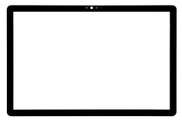 Скло корпусу для Huawei MatePad 10.4/MatePad 10.4 2022, чорне, оригінал PRC з олеофобним покриттям, з