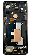 Дисплей (екран) для LG G900EM Velvet 5G, версія USA, чорний, P-OLED, оригінал PRC переклеєне скло, з передньою