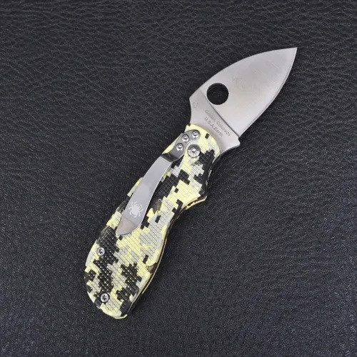 Кишеньковий ніж Spyderco Squeak N690Co Хакі