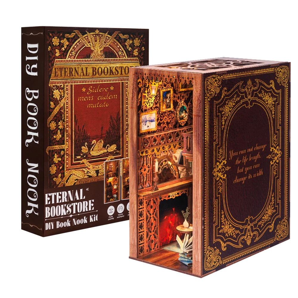 Бук Нук Бібліотека Eternal Bookstore Румбокс Book Nooks Cutebee YS05 Інтер'єрний конструктор