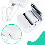 Портативний термопринтер Mini Printer C15 для друку зі смартфона без заправлення чорнила (м'ятний), фото 9