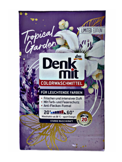 Пральний порошок Denkmit Colorwaschmittel Tropical Garden 1.3 кг 4066447502626