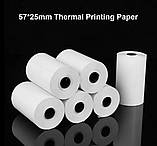 Папір для дитячого міні принтера з термодруком Mini printer 1шт, фото 4
