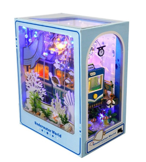 Бук Нук Підводний світ Інтер'єрний конструктор Румбокс DIY Underwater world Book Nook TC-39