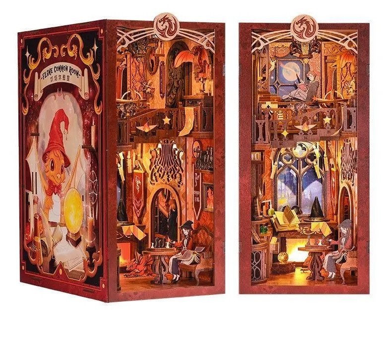 Бук Нук Flame common room Book Nook DIY Інтерьерний конструктор RB01B