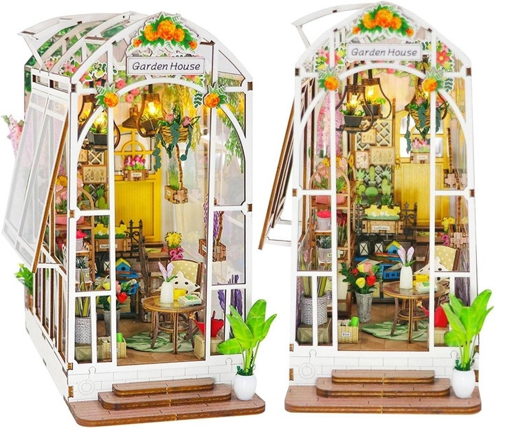 Бук Нук Садовий будиночок Book Nook Garden House DIY Інтер'єрний конструктор M02313