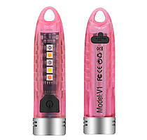 Світлодіодний ліхтар-брелок BORUIT V1 Pink/Рожевий