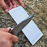 Алмазний брусок для заточування ножів гладкий широкий 170х75мм 600 Grit, фото 8