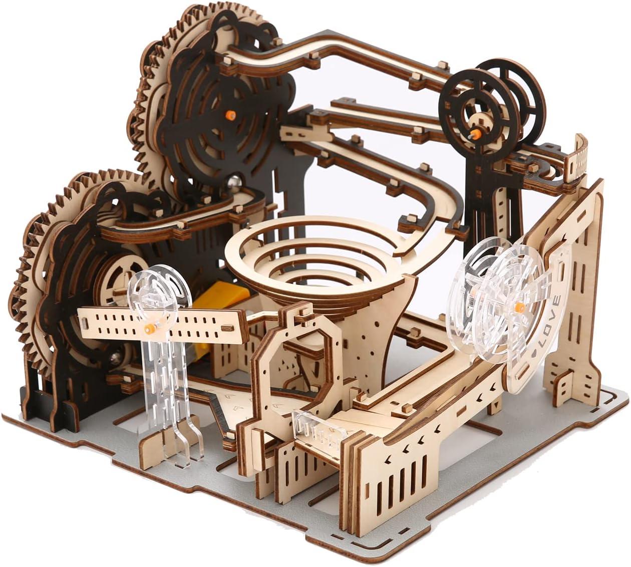 Дерев'яний пазл 3Д ROBOTIME 3D Marble Run Mechanical rail bead з кульковим лабіринтом LG905