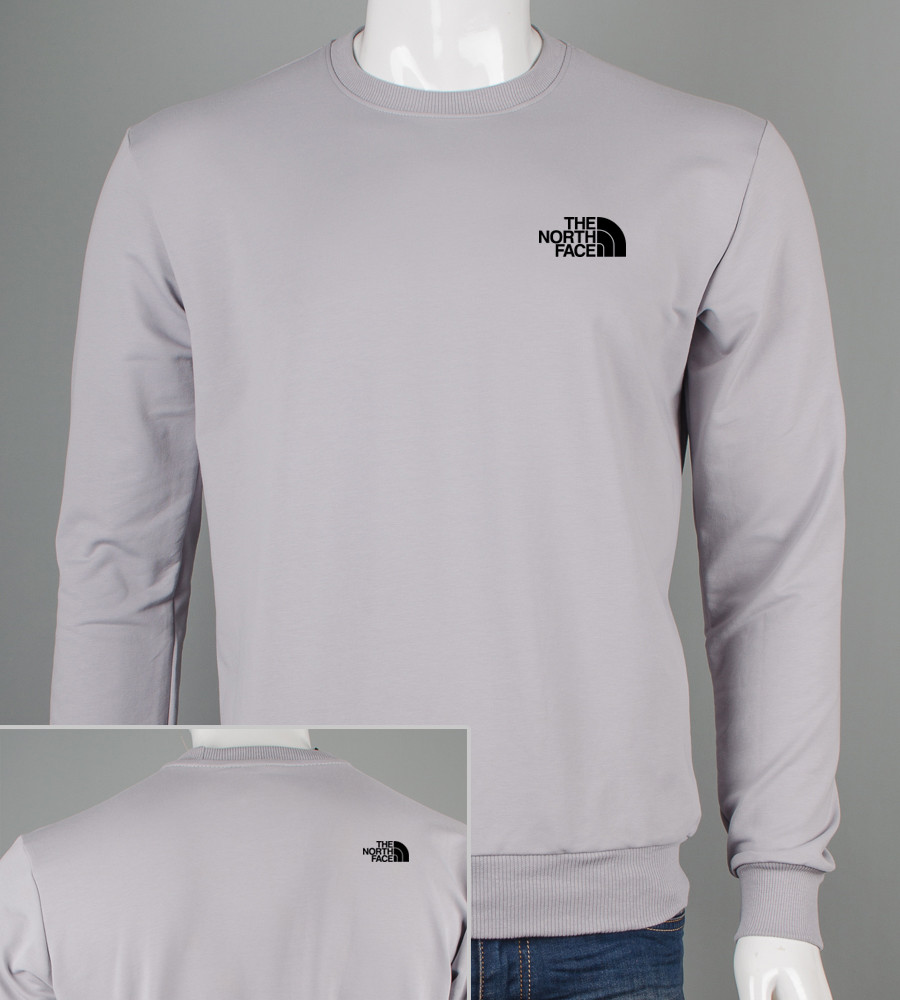 Світшот двонитка The North Face Світло-сірий 7421с, L (1шт), фото 1