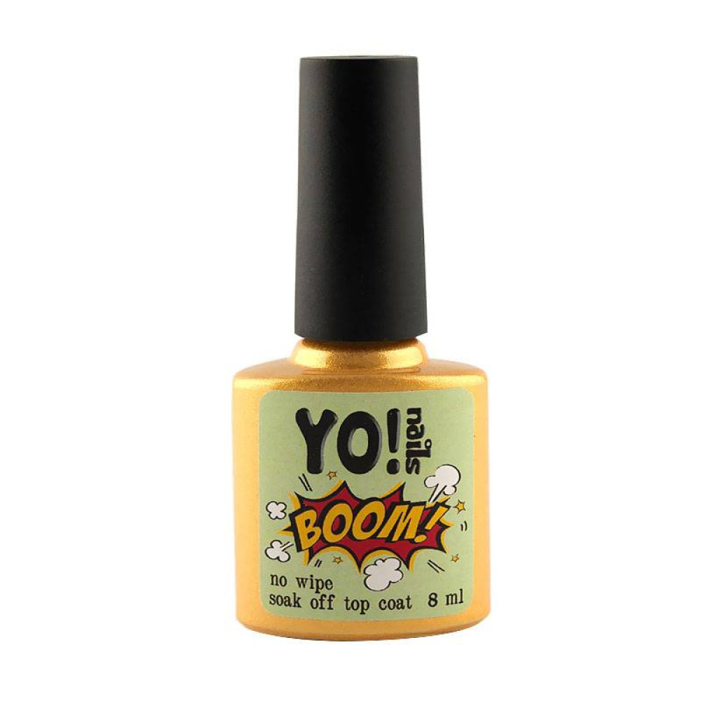 Топове глянцеве покриття без липкого шару Yo!Nails BOOM, 8 мл