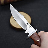 Ніж із фіксованим клинком + чохол Коричневий, фото 4