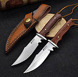 Ніж із фіксованим клинком + чохол Коричневий, фото 8