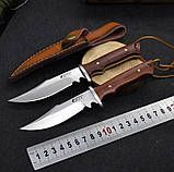 Ніж із фіксованим клинком + чохол Коричневий, фото 9