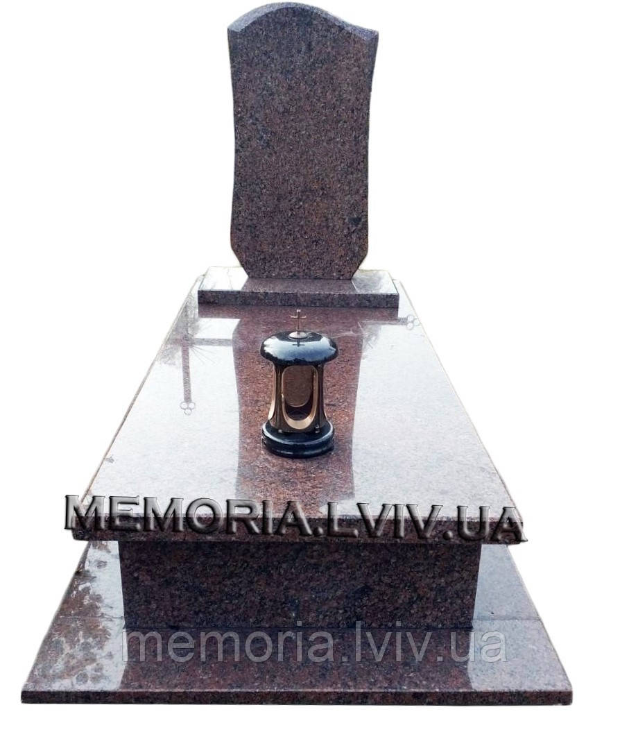 Одинарний гранітний пам'ятник 1119