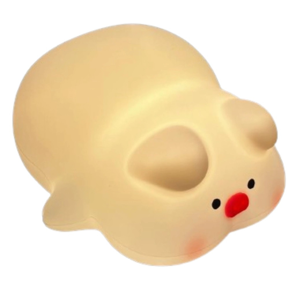 Нічник силіконовий Біле Порося Sleeping Pig Lamp