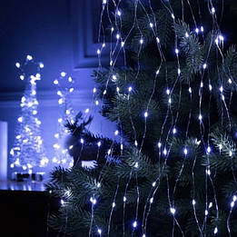 Гірлянда світлодіодна роса кінський хвіст дроту 400 LED (Білий) від USB - оригінал