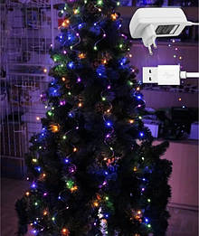 Гірлянда світлодіодна роса кінський хвіст дроту 400 LED (Мультик) від USB - оригінал