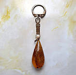 Брелок 100% натуральный матовый янтарь вес 8,7г, фото 2