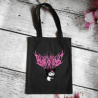 Популярний! Еко сумка шоппер аніме з принтом Куроми 39х34 см (Чорний) - Краща якість тільки на Nukleon.com.ua