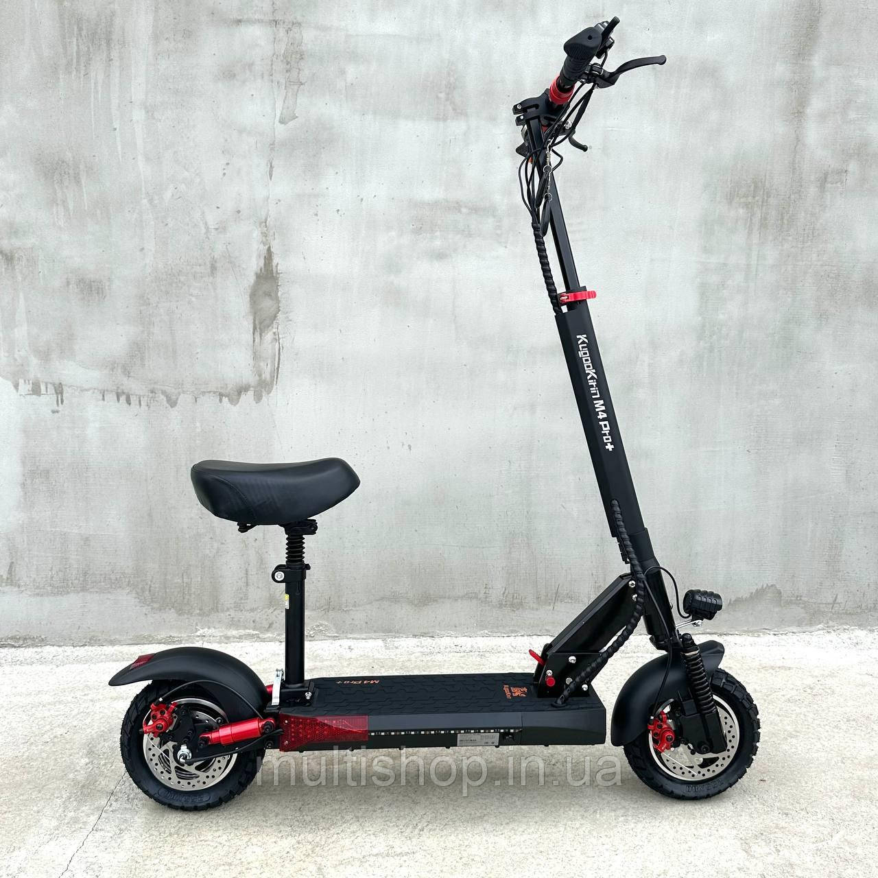ЕЛЕКТРОСАМОКАТ KUGO Kirin M4 Plus (Чорний) куго 18Ah 1000W "48V " Куго м4 про +